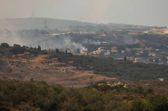 Israel shelling Hezbollah positions in south Lebanon. Oct. 11, 2023