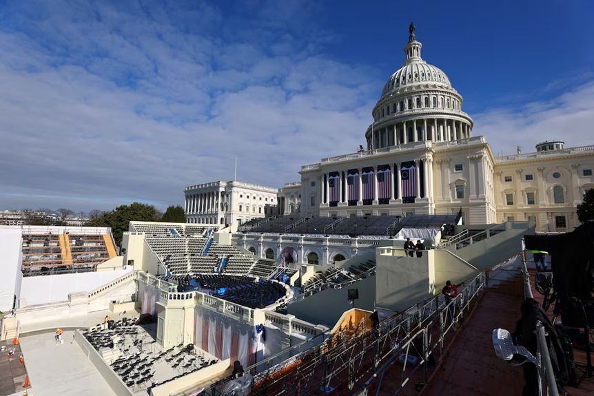 مراسم تحلیف دونالد ترامپ به دلیل سرمای شدید در داخل کنگره برگزار می‌شود