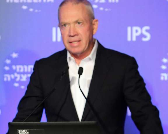 Israel’s Defense Minister Yoav Galant
