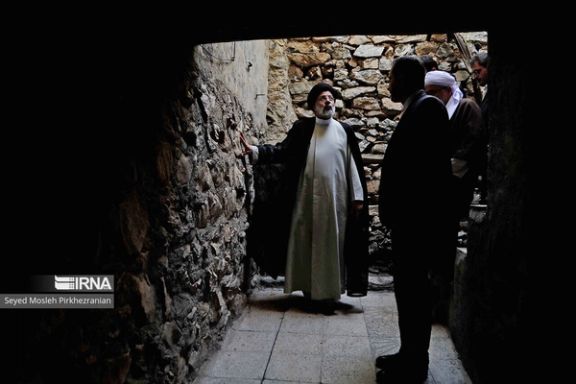 Iran’s President Ebrahim Raisi during a visit to Kordestan’s province in July 2023