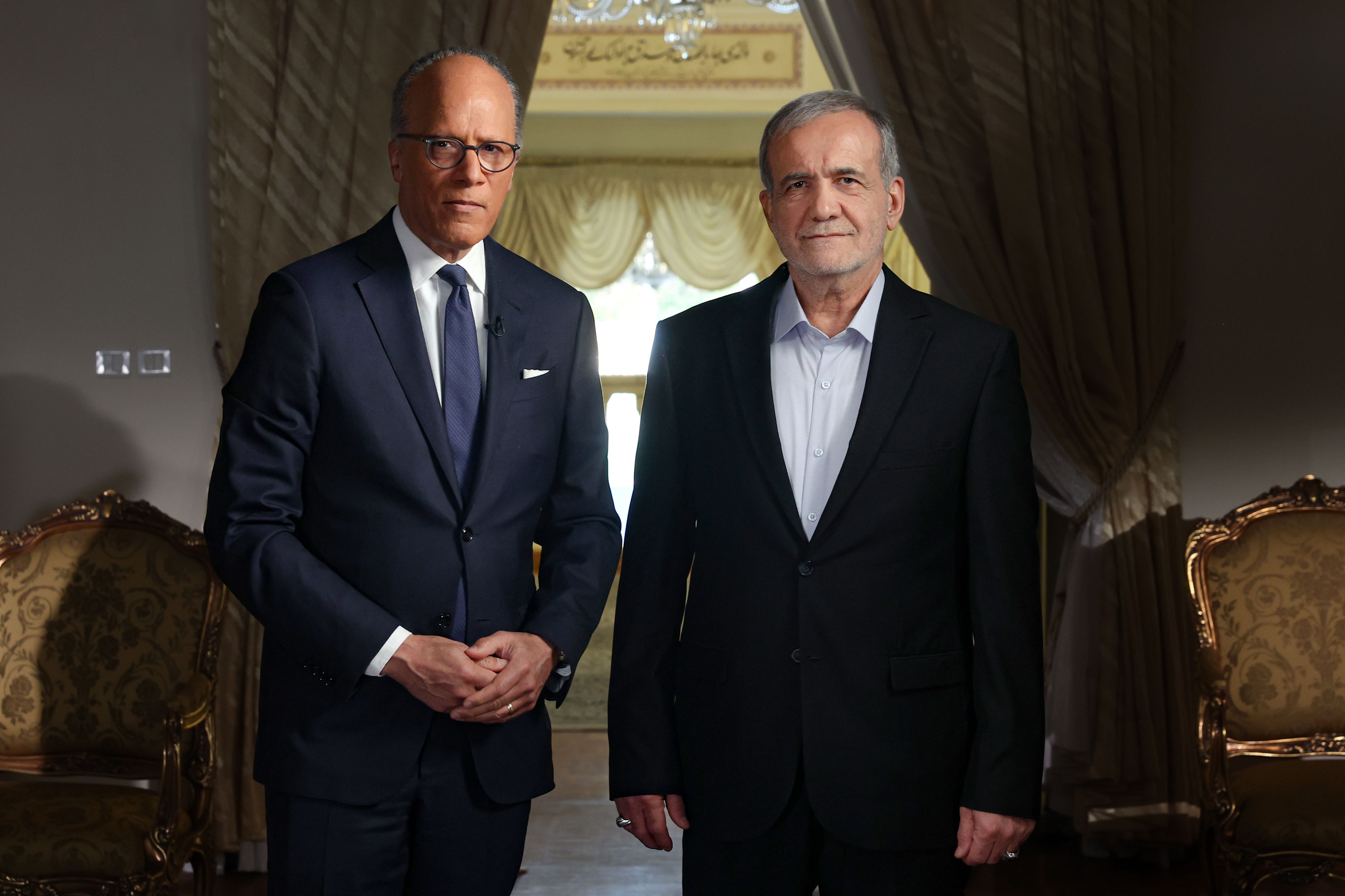 مصاحبه پزشکیان با شبکه ان‌بی‌سی