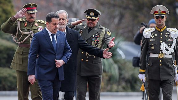 نخستوزیر عراق در سفر به تهران خواهان پایان مداخلات در سوریه شد