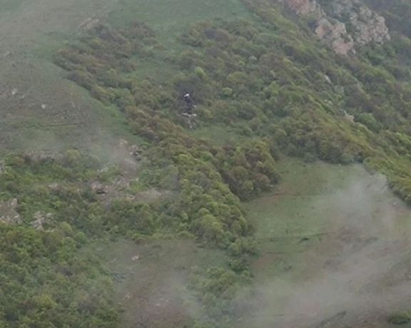 تصویر رسانههای دولتی از محل سقوط بالگرد رئیسی