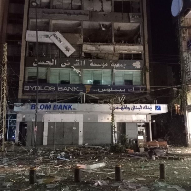 اسرائیل شعبات بانک قرض الحسن و بسیاری از مراکز مالی حزب‌‍‌الله را ویران کرد