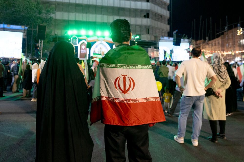 A scene of nightly state-organized rallies in Tehran  
