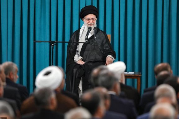 Iran's supreme leader Ali Khamenei meeting Iranian lawmakers, Tehran, Iran, June 11, 2025