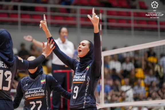 ششمی تیم ملی والیبال زنان ایران در مسابقات قهرمانی آسیا