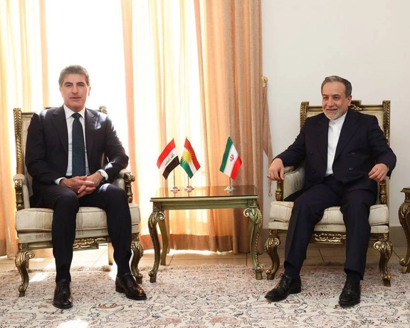 دیدار نچیروان بارزانی، رییس اقلیم کردستان عراق و عباس عراقچی، وزیر خارجه جمهوری اسلامی