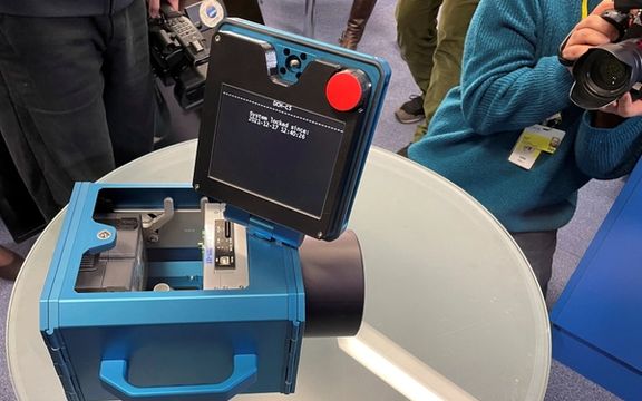 IAEA nuclear facility monitoring device shown in December 2021
