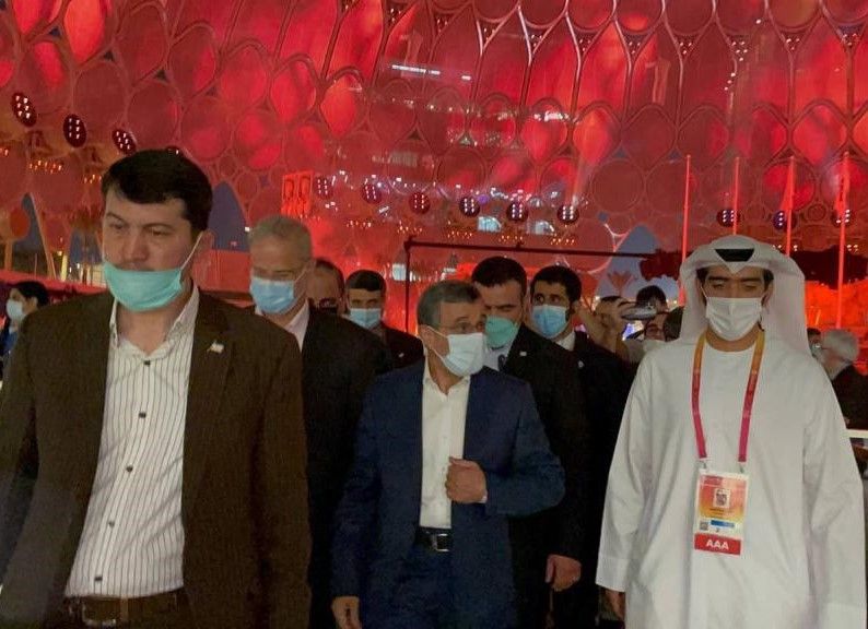 Mahmoud Ahmadinejad at the Dubai Expo 2021