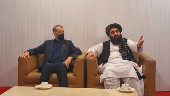 وزیر خارجه ایران با وزیر خارجه طالبان دیدار کرد