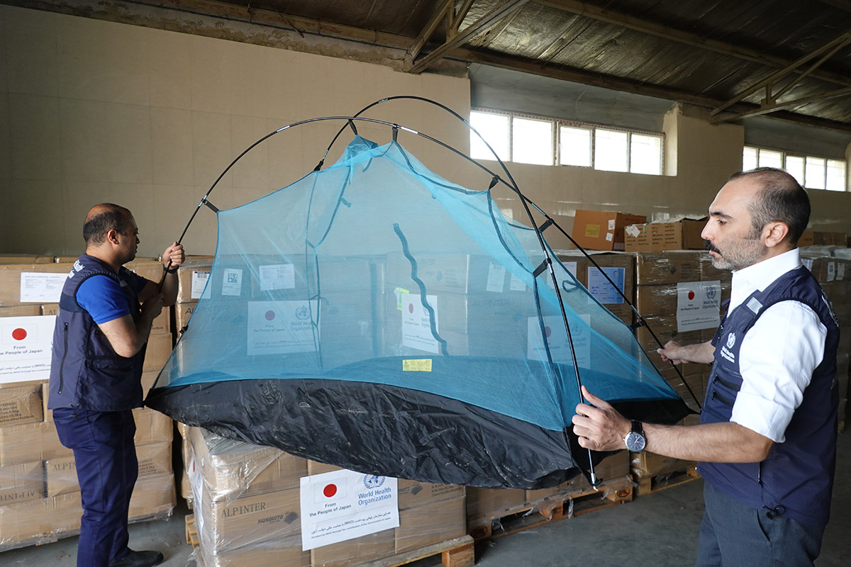 کمک ژاپن و سازمان بهداشت جهانی برای مقابله با مالاریا در سیستان و بلوچستان