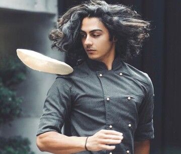 Young chef Mehrshad Shahidi at work