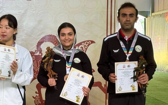 مسابقات تیراندازی قهرمانی آسیا؛ تیم تفنگ میکس ایران به مدال برنز رسید