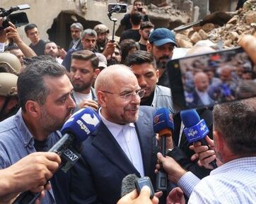 قالیباف، رییس مجلس: به بازسازی منطقه ضاحیه در بیروت کمک میکنیم