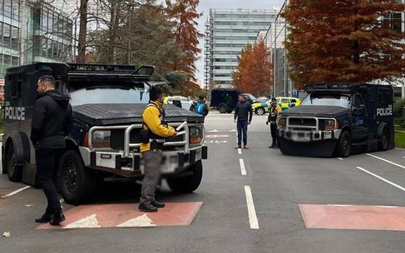 UK Police Positions Armed Vehicles Outside Iran International Building