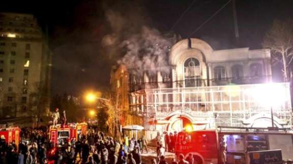 A mob in Tehran attacked and burned the Saudi embassy in January 2016