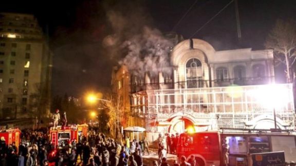 Pro-government mobs attacked and burned Saudi embassy in Tehran in 2016.