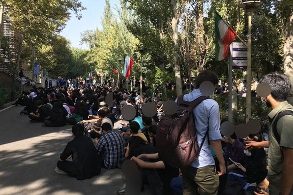 Dentistry students in Tehran on strike, Saturday, October 1, 2022