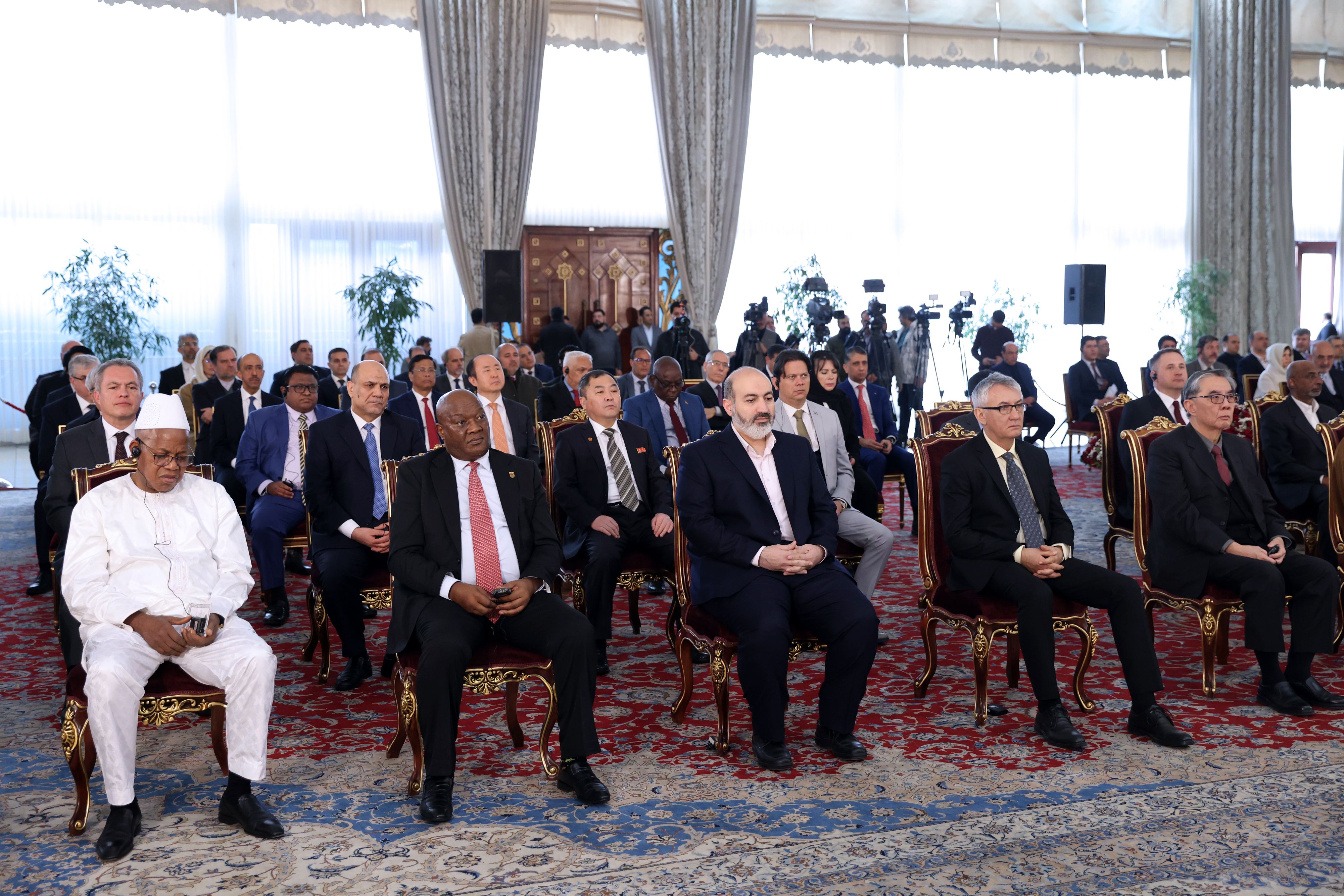 Some of the foreign envoys who participated in the government’s event to mark the 44th anniversary of the establishment of the Islamic Republic on February 9, 2023 