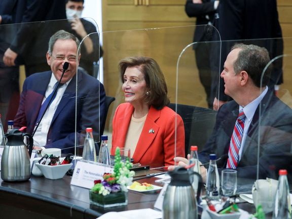 Nancy Pelosi in the Israeli Knesset on February 16, 2022