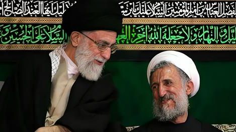 Kazem Sedighi (right) and Supreme Leader Ali Khamenei