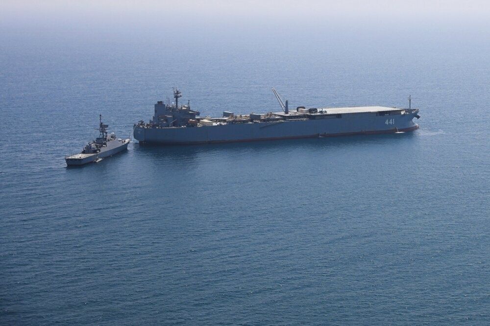 Iran Navy adds repaired destroyer and new floating base