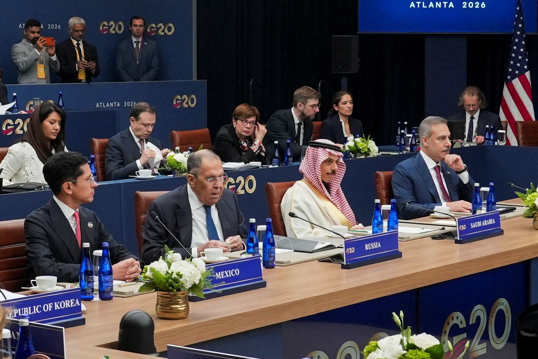 نشست وزیران امور خارجه گروه ۲۰ زیر سایه اختلاف‌ها بر سر حضور لاوروف در آتلانتا آغاز شد