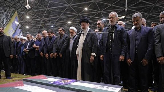 Iran holds symbolic funeral for Hamas leader killed in Tehran