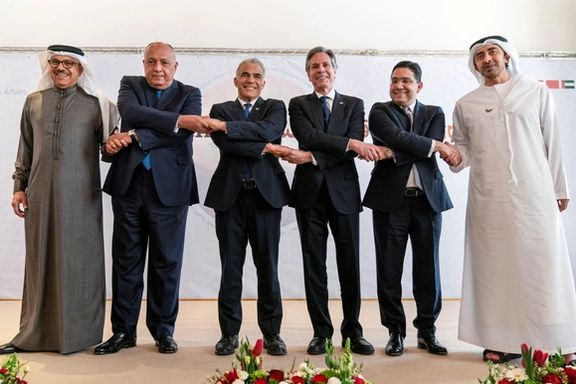 The four Arab, Israeli and US top diplomats at the historic summit in Israel. March 28, 2022