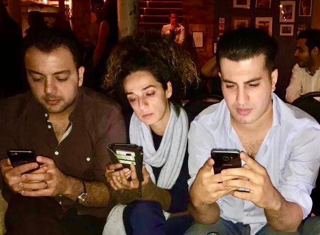 Photo of Pouria Zeraati (left), Masih Alinejad and Fardad Farahzad (right). Alinejad and Farahzad were both targets of assassination plots by Iran’s regime in 2022. Zeraati was also wounded in a knife attack on March 29, 2024.