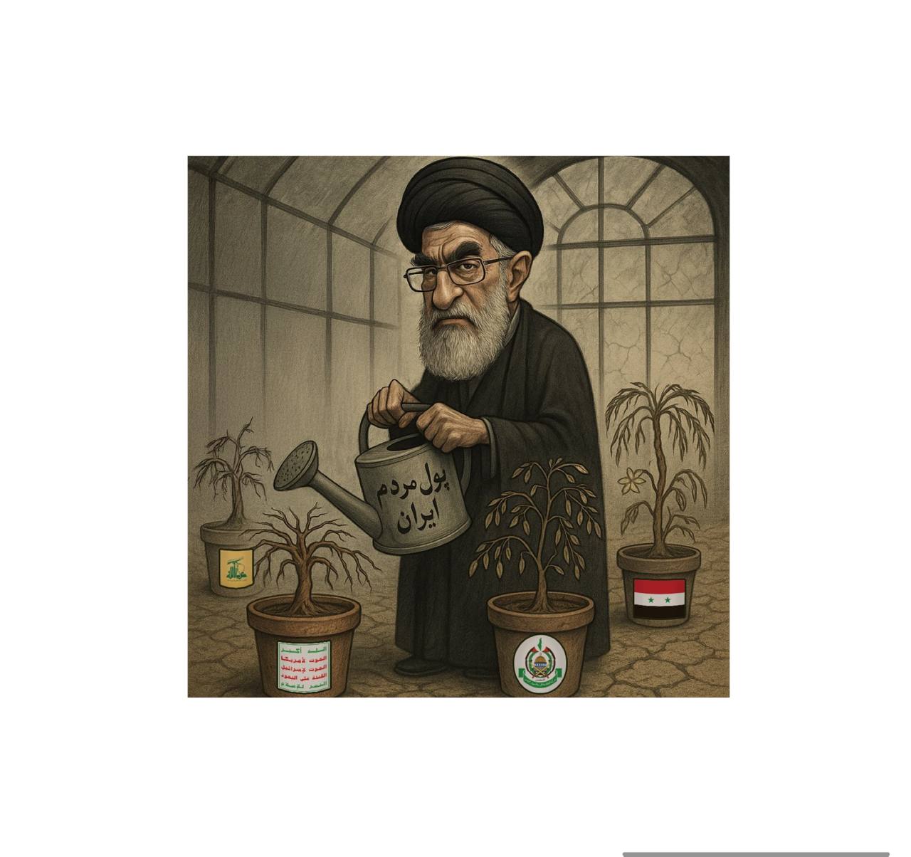 تصویر منتشر شده در صفحه رسمی ارتش دفاعی اسرائیل به فارسی در ایکس