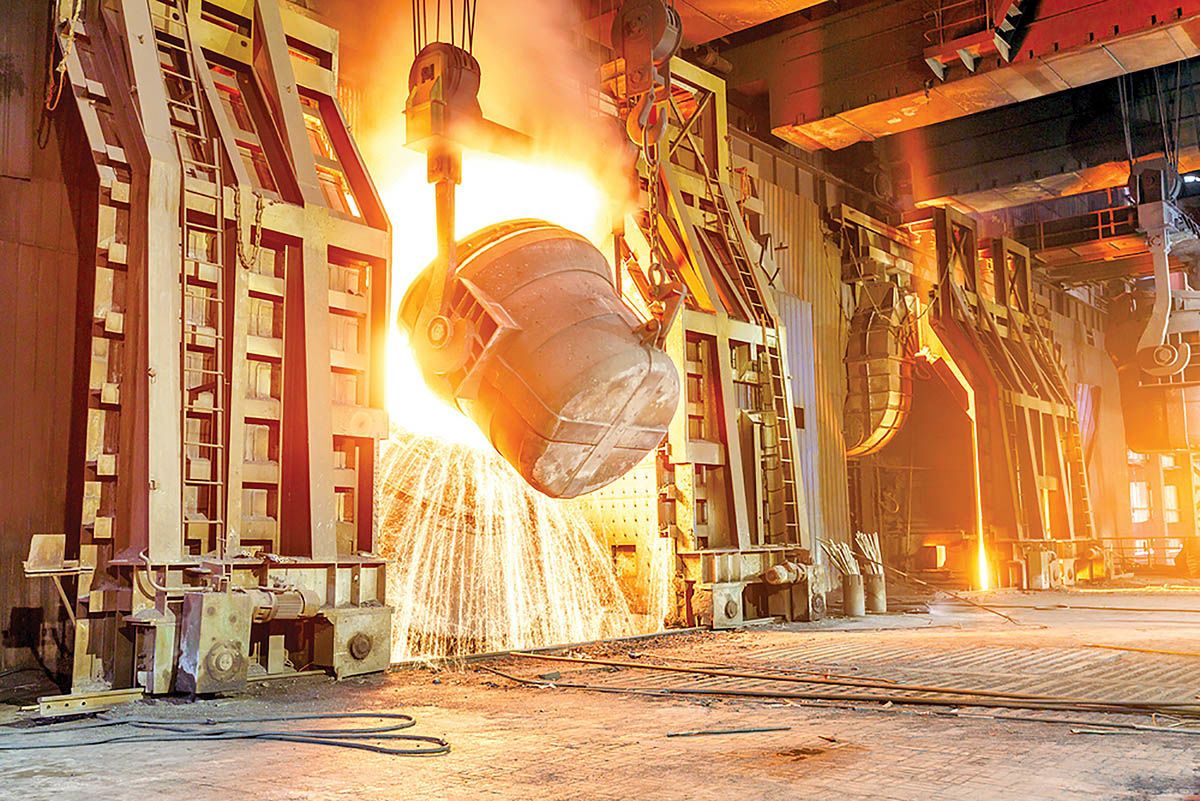 An Iranian steel company (file photo) 