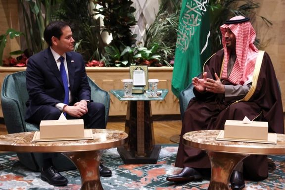 دیدار مارکو روبیو، وزیر خارجه آمریکا، با محمد بن سلمان، ولیعهد عربستان سعودی، ریاض، ۲۹ بهمن