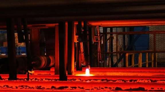 Steel production in Iran. File Photo