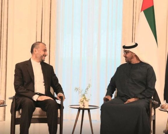 حسین امیرعبداللهیان، وزیر خارجه جمهوری اسلامی، با رییس کشور امارات متحده عربی دیدار کرد