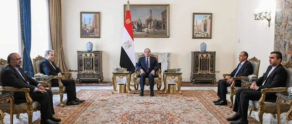 Iran's FM Abbas Araghchi meets Egyptian President Abdel Fattah al-Sisi on October 17, 2024.