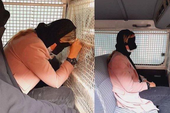 Elahm Afkari being taken to a detention center, November 9, 2022