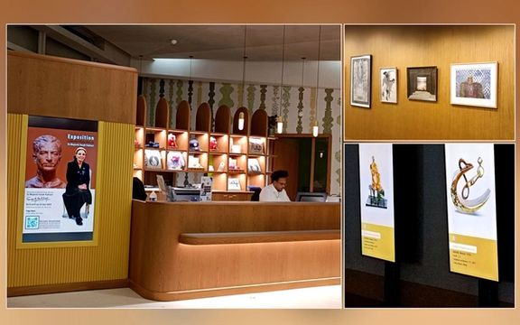 نمایشگاه بنیاد شهبانو فرح پهلوی با آثاری بصری و تجسمی در پاریس افتتاح شد