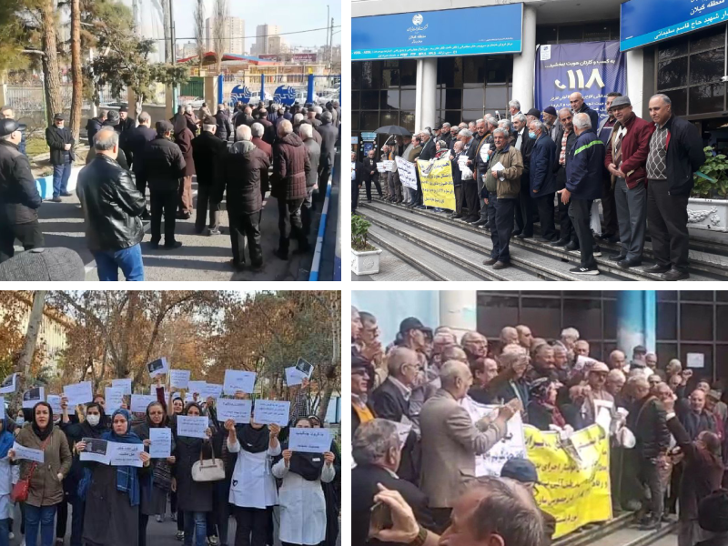 إضراب بائعي الذهب وعمال الصلب.. وتجمع المتقاعدين في 13 محافظة إيرانية على الأقل