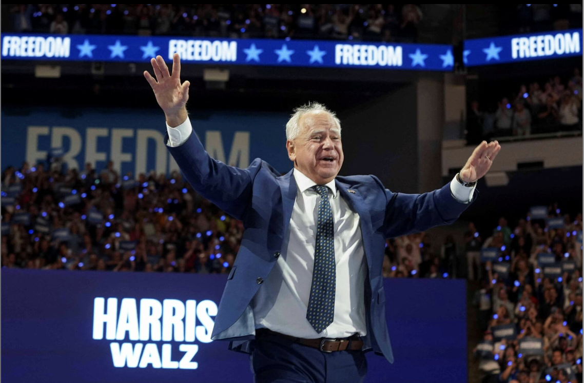 تیم والز رسما نامزدی معاونت ریاست‌جمهوری دموکرات‌ها را پذیرفت