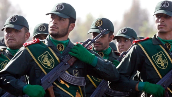Iran's IRGC forces during a parade