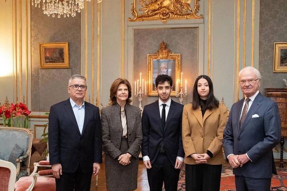 خانواده نرگس محمدی روز چهارشنبه در کاخ سلطنتی سوئد با پادشاه و ملکه این کشور دیدار کردند