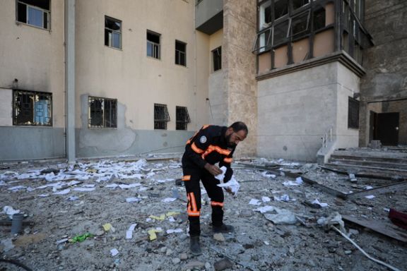 تخریب بیمارستان الوفا در شهر غزه در پی حمله اسرائیل، ۹ دی