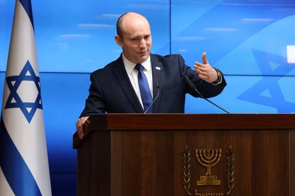 Former Israeli Prime Minister Naftali Bennett speaks during a news conference on economy in Jerusalem, July 6, 2021.
