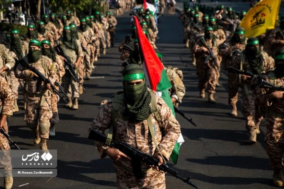 IRGC forces during a parade in Tehran (November 2023)