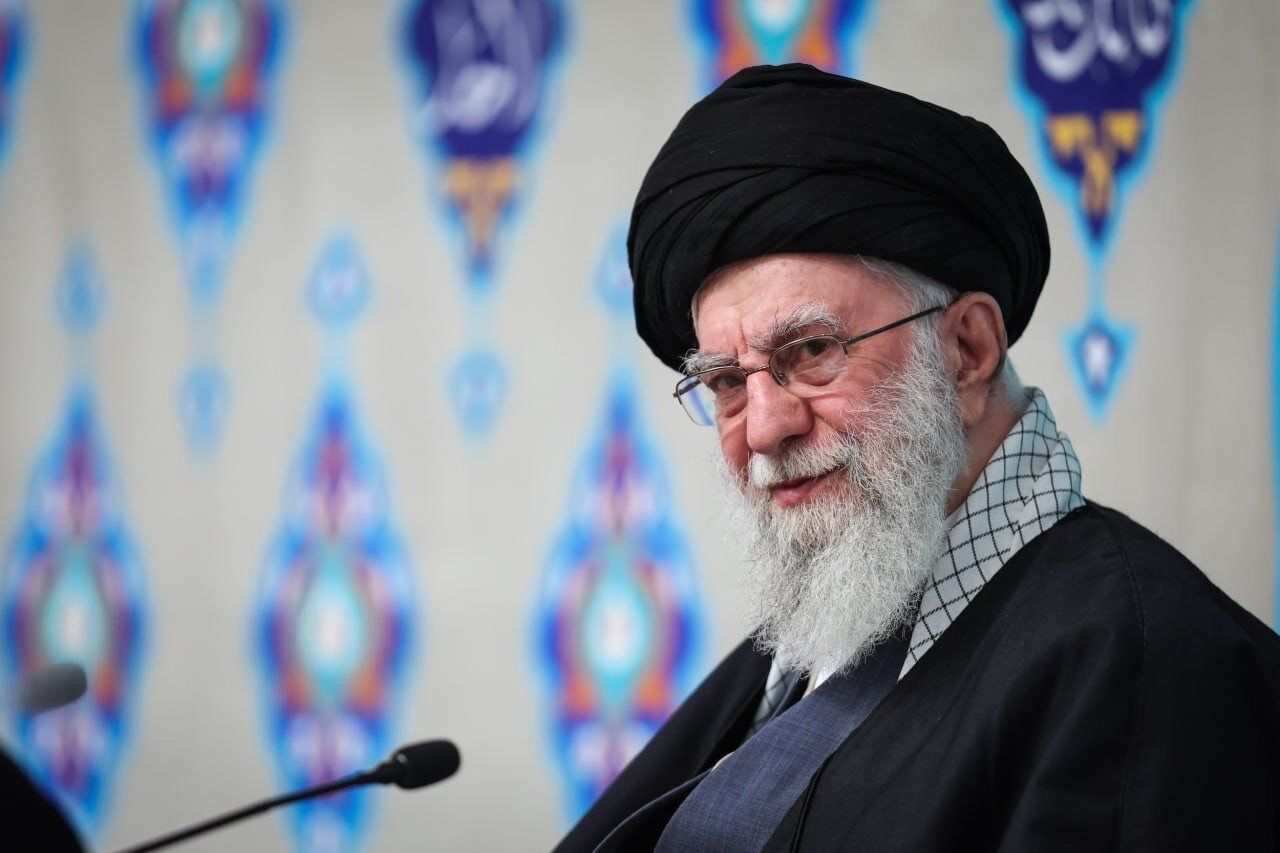 Iran's supreme leader Ali Khamenei attends an event with reciters of the Qur'an, Tehran, February 19, 2026